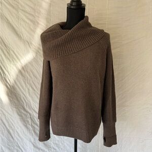 Market & Spruce Cozy Chunky Knit Sweater in Deep Brown